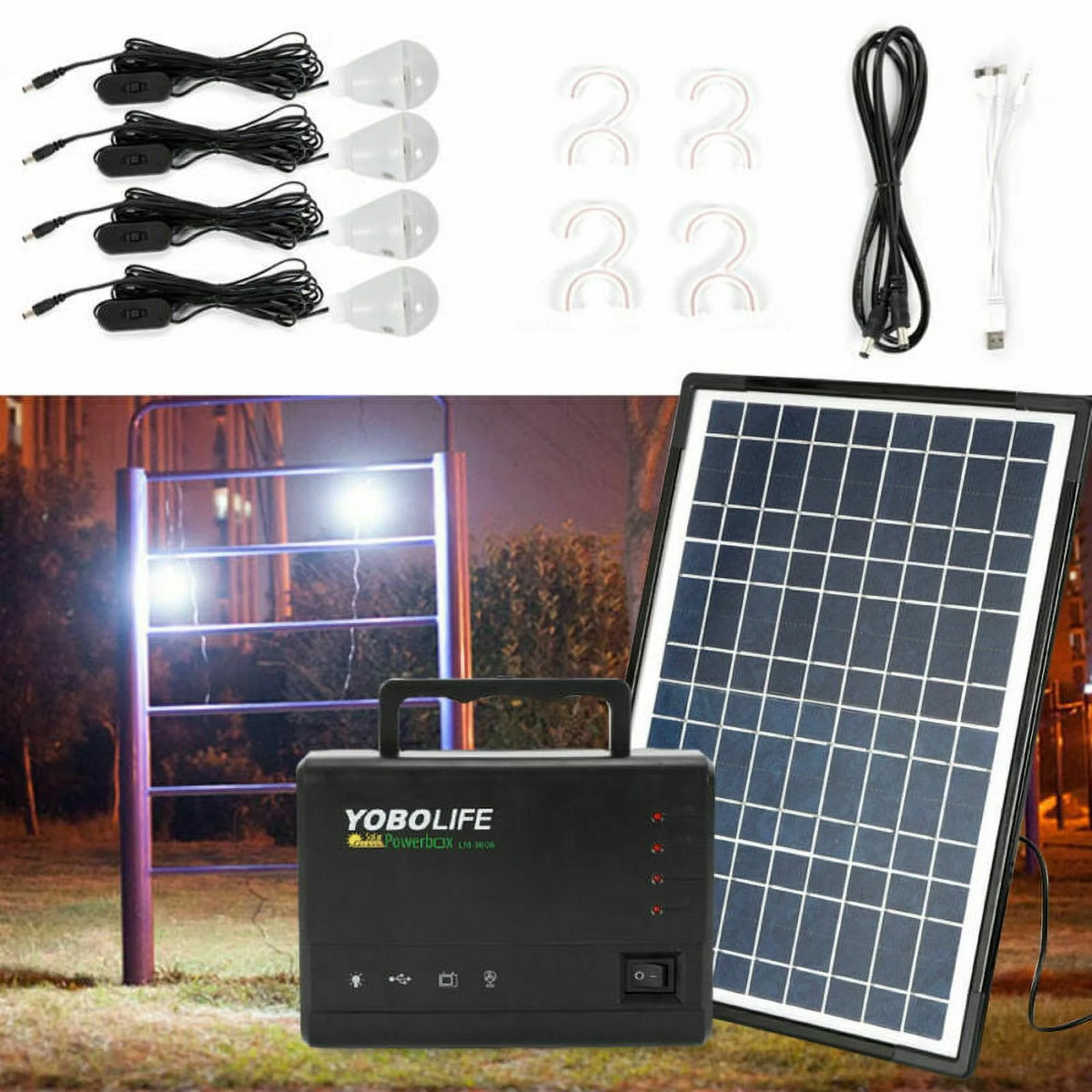 Portable Solar Panel Power Generator Kit C386313