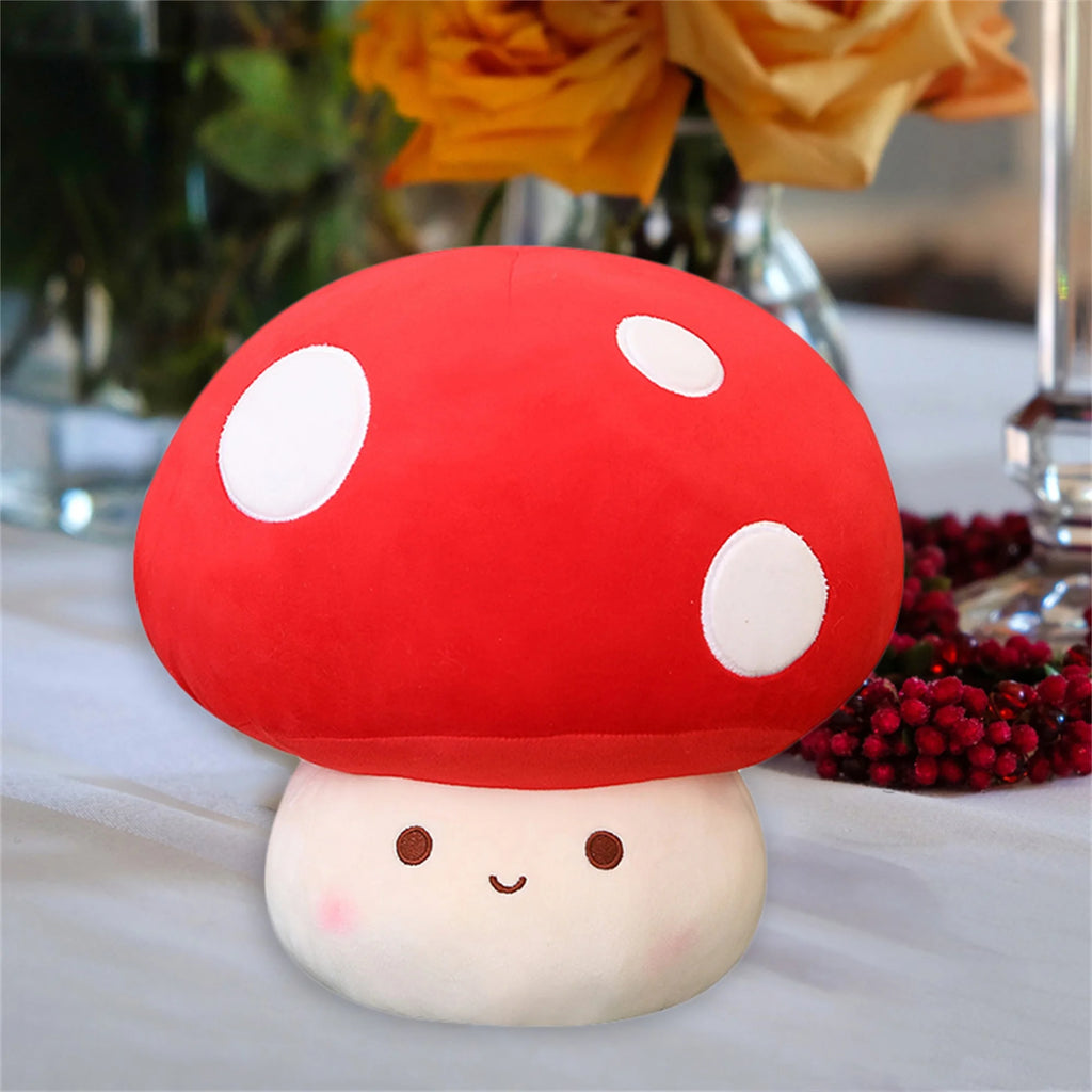 Cute Mushroom Shaped Plush Toy Stuffed Doll E907012