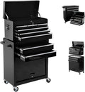 5 Drawer Rolling Tool Chest with Lock and Wheels X5682