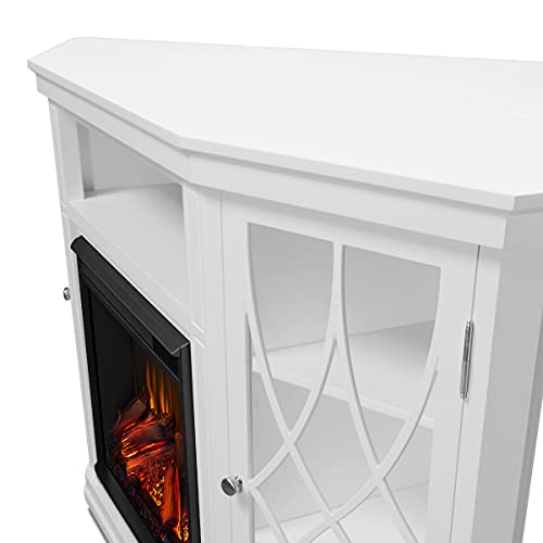 56" Corner Electric Fireplace TV Stand A49005