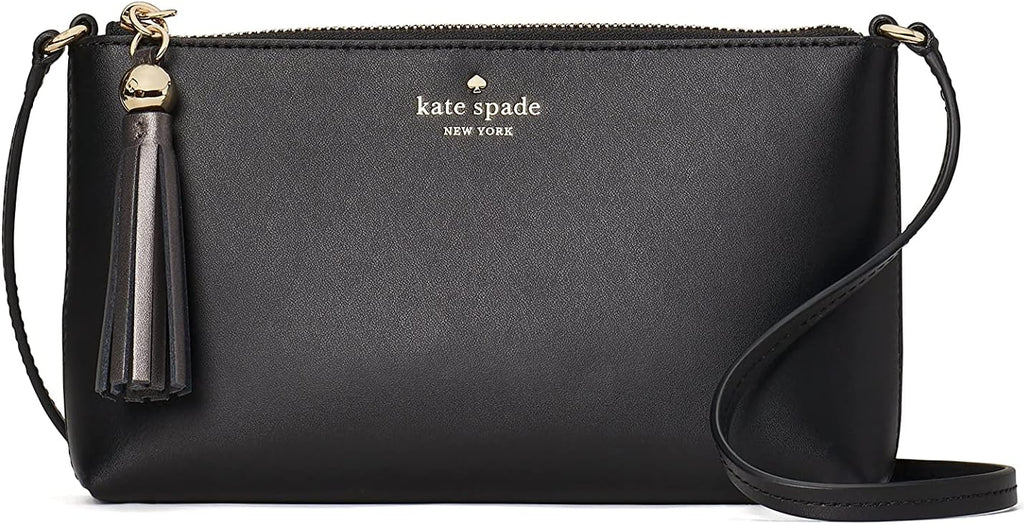 Black Leather Crossbody Bag D9978