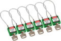 Green Compact Cable Padlock U7151