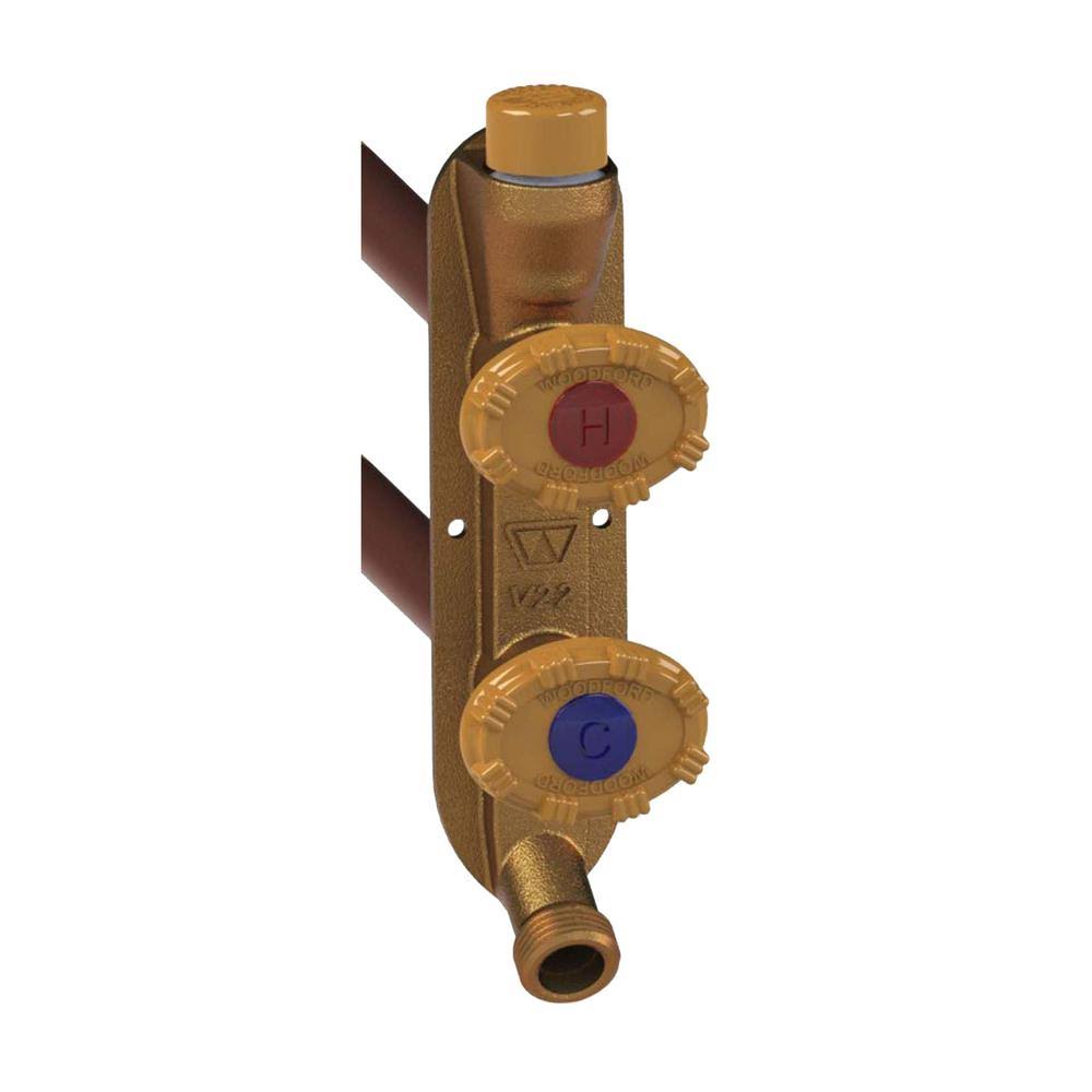 Vertical Hot and Cold Faucet 1/2x22 PEX Inlet O8402