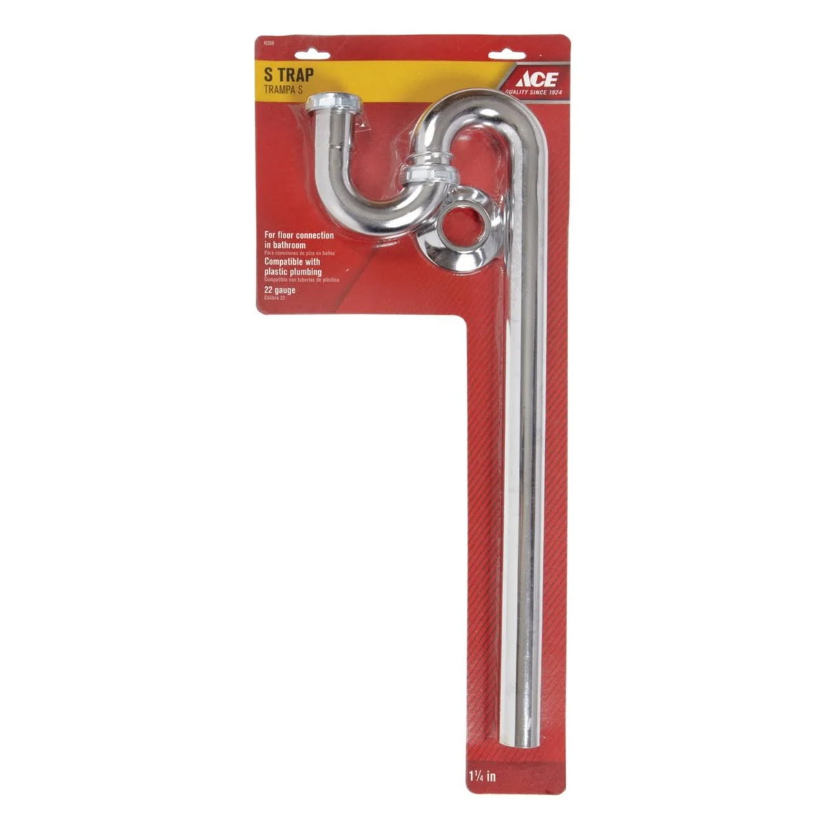1-1/4 in. Dia. Brass S-Trap M704