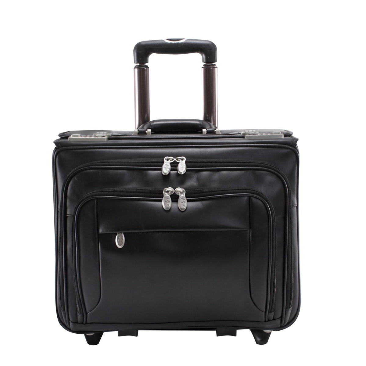 Black Leather Wheeled O7154