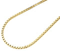 10K Yellow Gold 2.35mm Square Box Chain Necklace, 26 Inches S15431