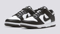 Black & White Leather Running Shoes D2457