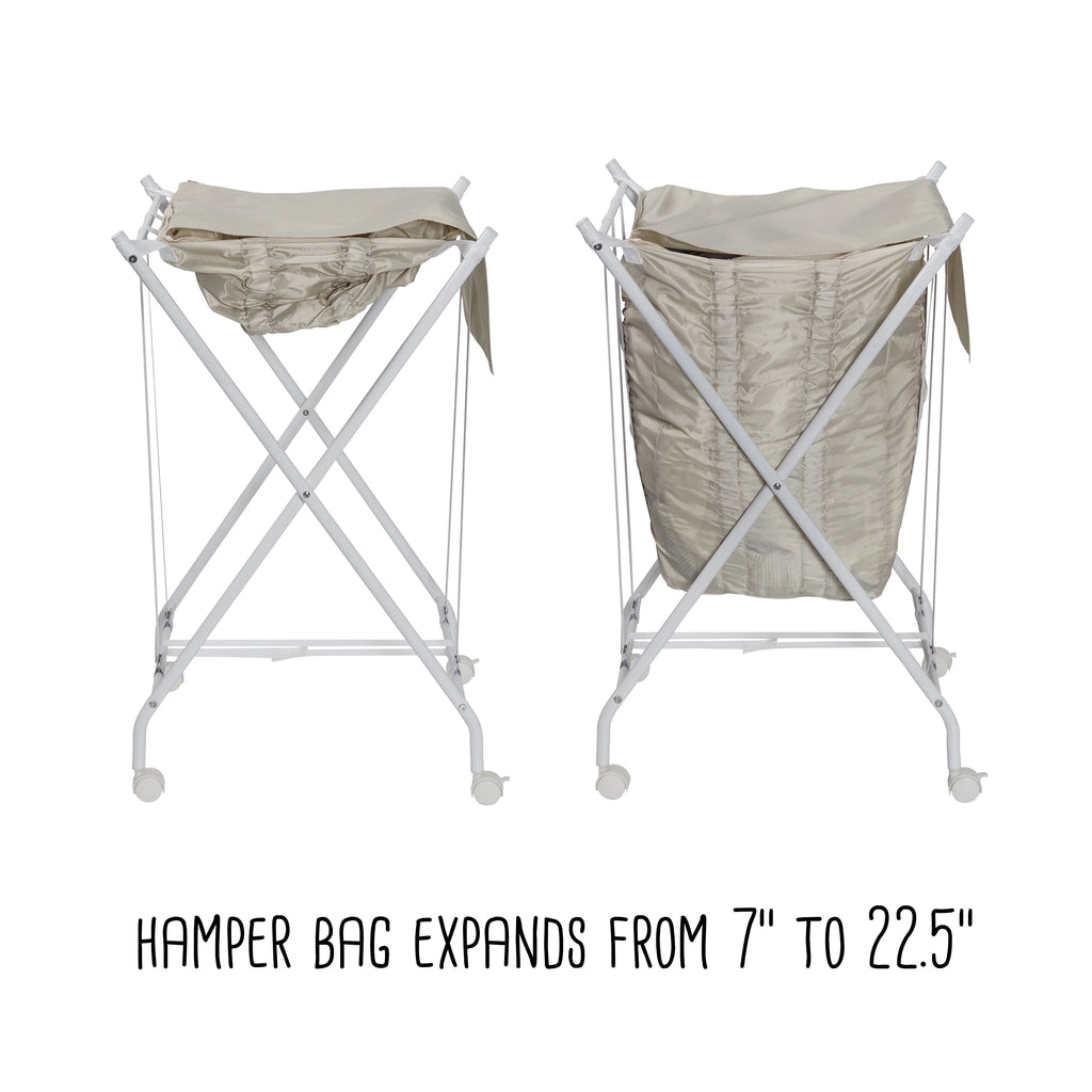 Steel Folding Laundry Hamper with Removable Bag E24258