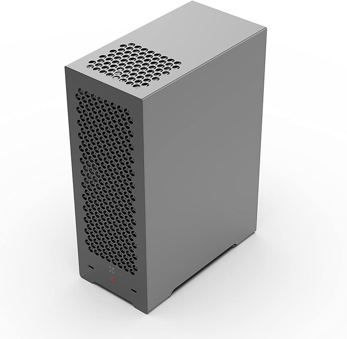 Aluminum Grey Mid Tower PC Case with Tempered Glass Window T401