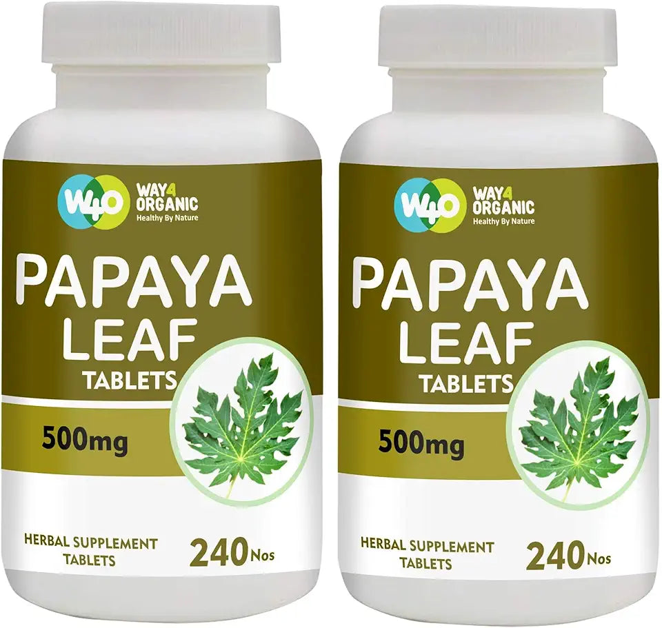 Papaya Leaf Extract Capsules 500 mg 240 Pills P5708