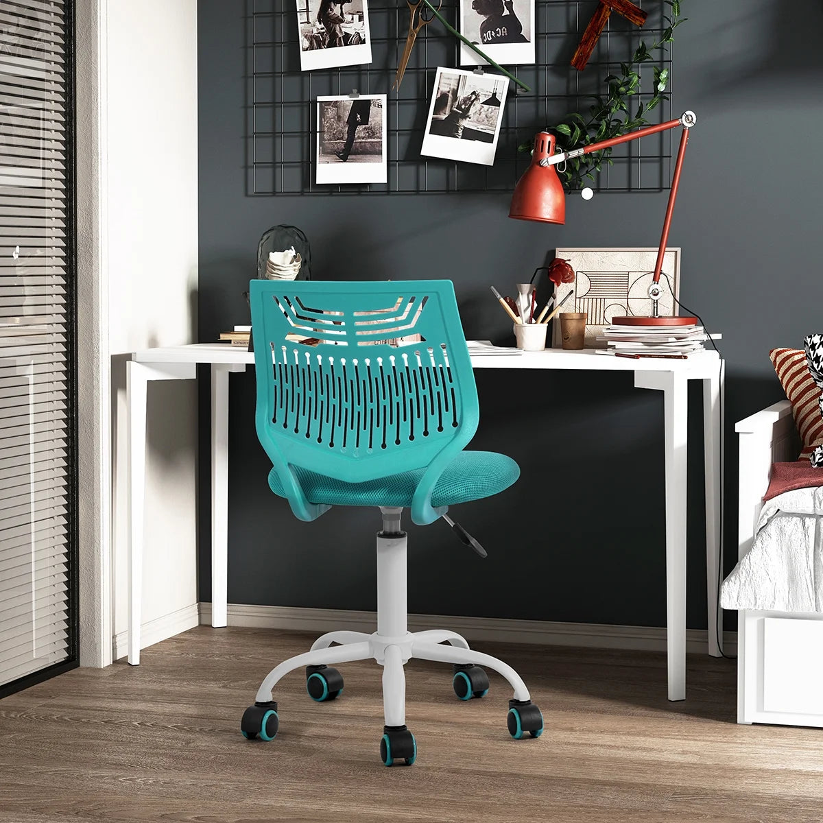 AQUA Adjustable Height Rolling Office Chair M233142