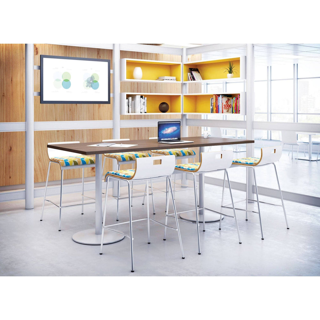 Low Back Barstool Avocado Fabric Seat W914