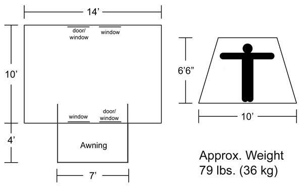 Canvas 8-Person Flex Bow Tent J714