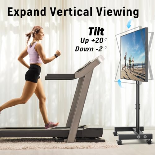 13-50 inch Tilting Rotating Height Adjustable Mobile TV Cart W838610