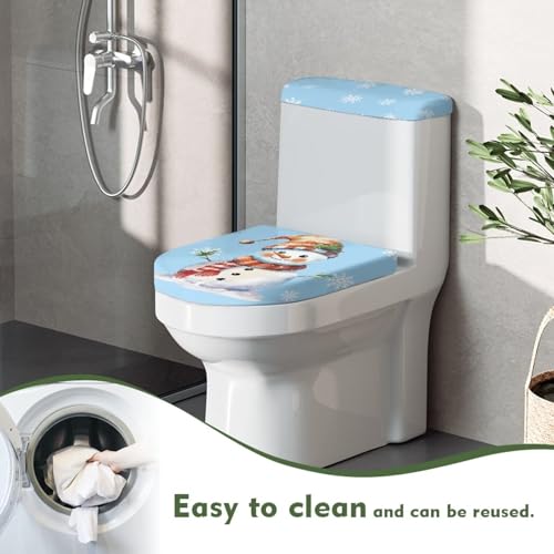 Christmas Toilet Seat Cover Set Elongated Toilet Lid Cover Z3561