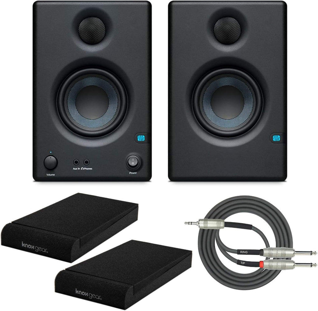 3.5 Near Field Studio Monitor (Pair) with Isolation Pads and Stereo Breakout Cable Z70413