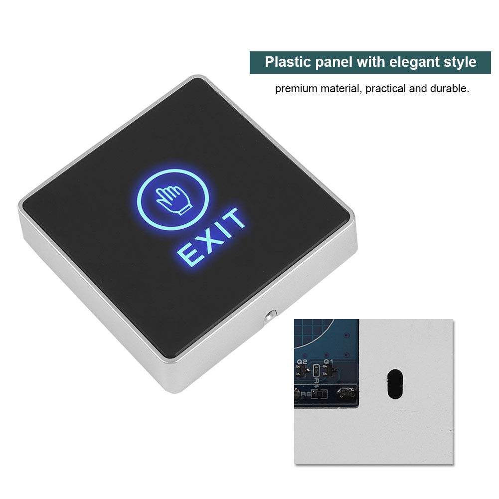 Door Touch Exit Release Button Switch Panel with Blue Indicator Light L166