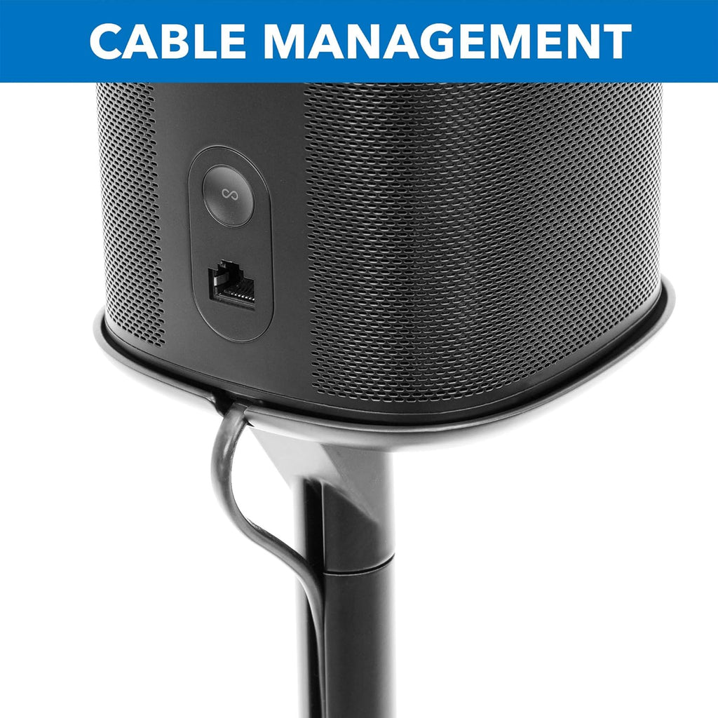 Matte Black Speaker Floor Stand I89016