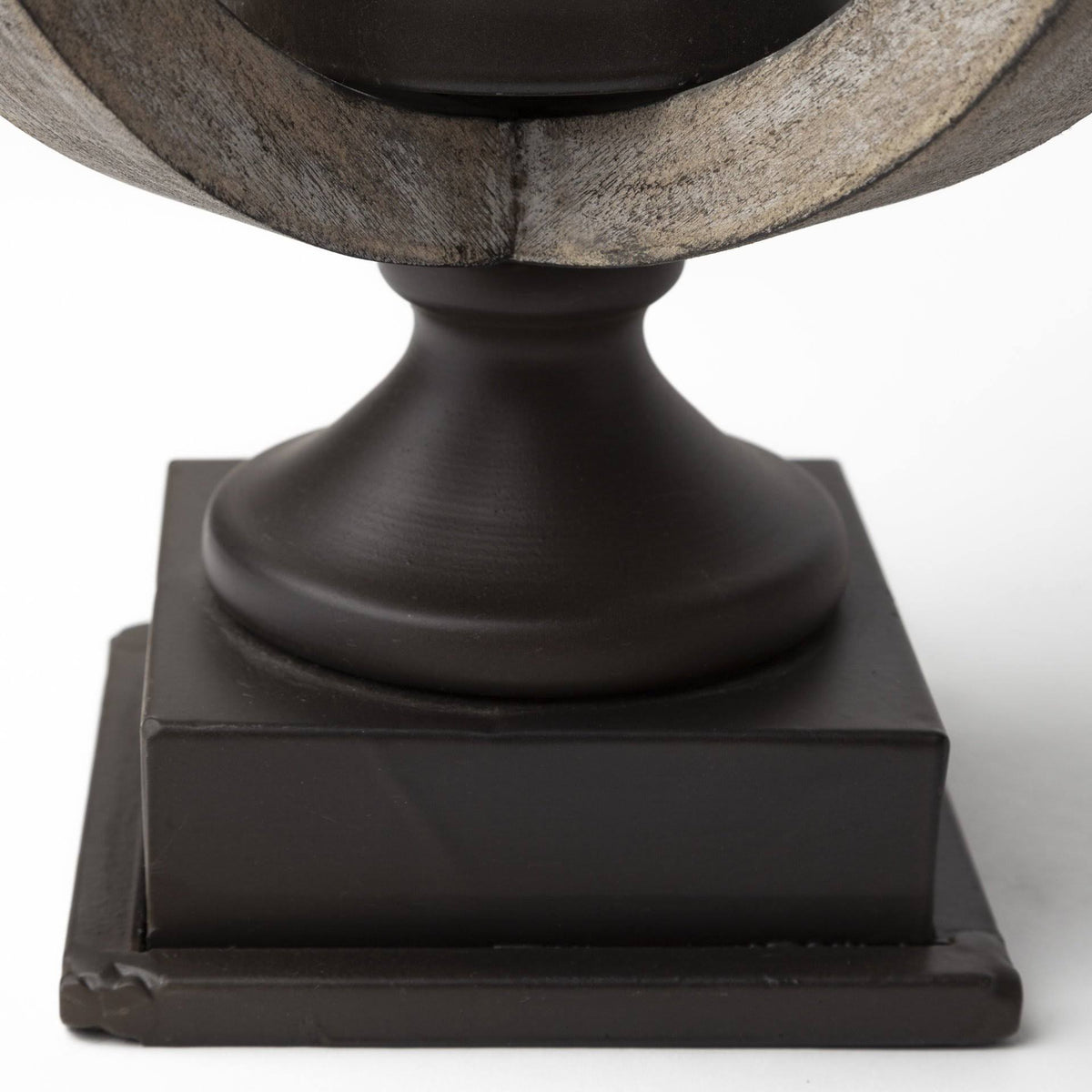 Beige Wood Candle Holder M97597