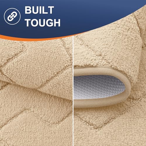 Grey 30x20 Non-Slip Washable Microfiber Dog Door Mat N9230