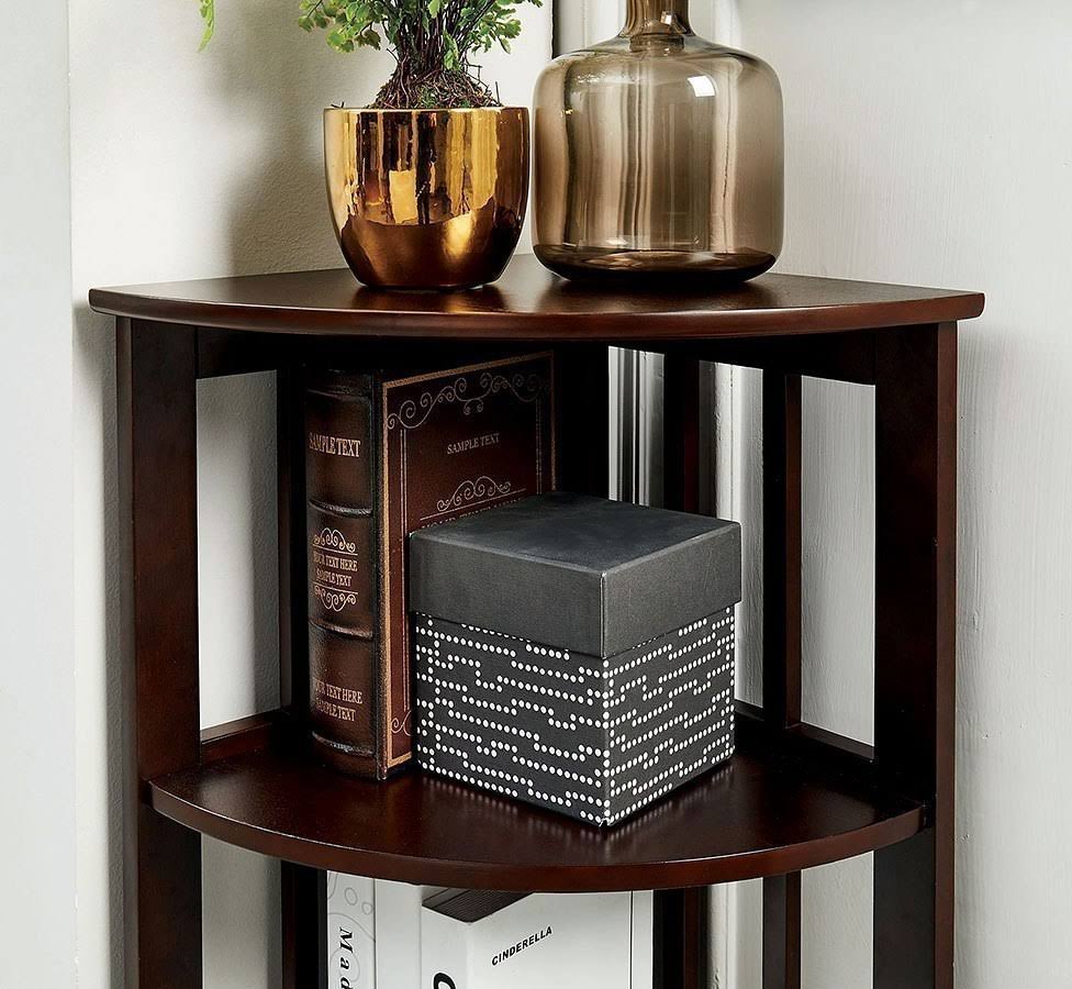 Dark Walnut Corner Cabinet P315