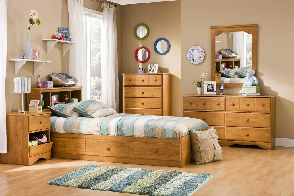 Country Pine Bookcase Headboard A926051