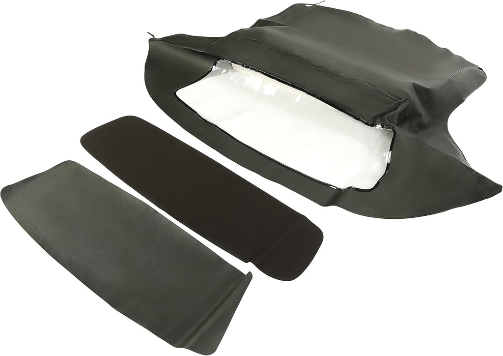 Cabrio Convertible Soft Top Roof with Plastic Window Black H469