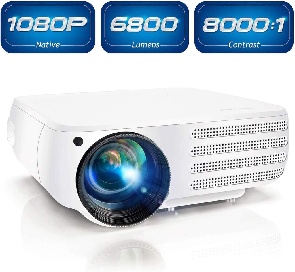 White 1080P LCD Projector F97112
