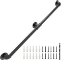Wall Handrail 7FT/210CM, 1.25 Inch Tube Diameter, Galvanized Pipe Handrail I893