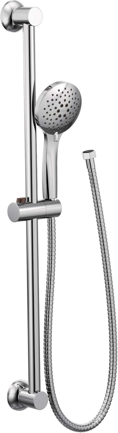 Matte Black 5-Function Handheld Shower with Slide Bar and Hose J213399