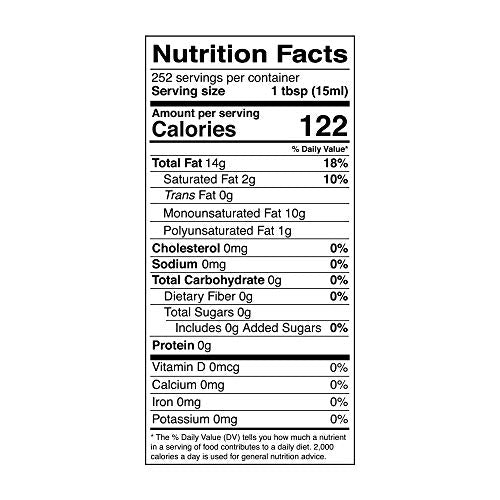 Organic Extra Virgin Olive Oil – 128 fl oz – Gallon A368954