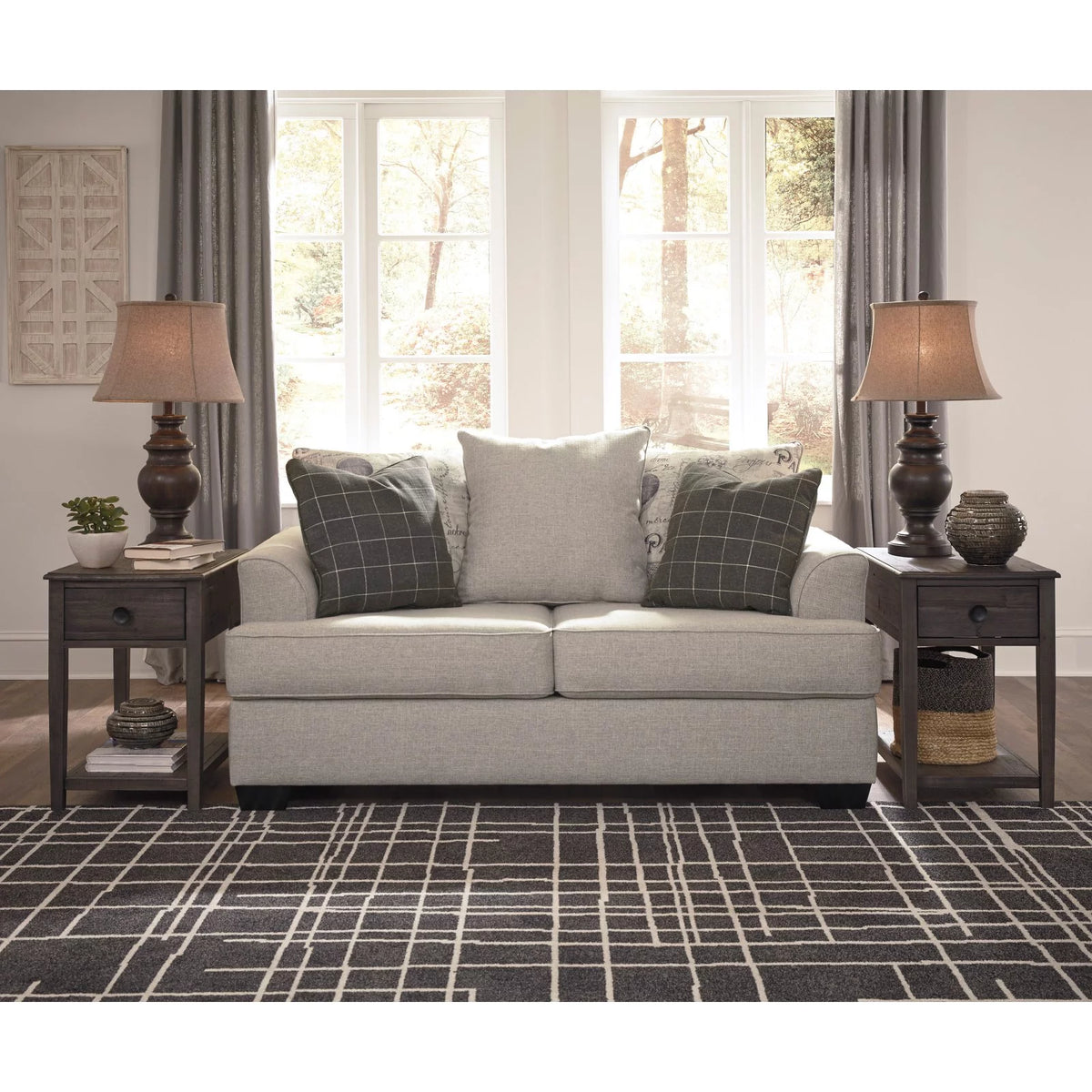 Pewter Loveseat Y186474