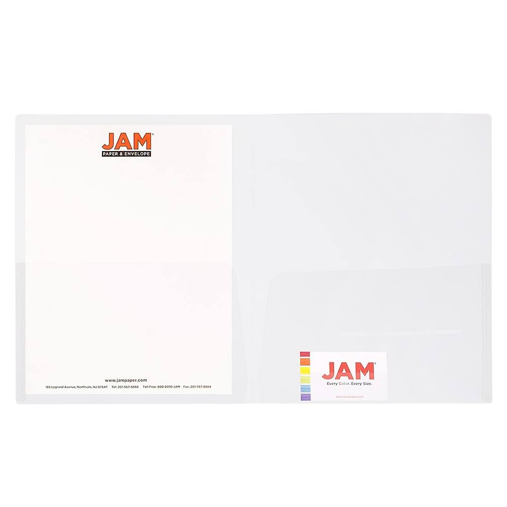 Clear Two Pocket Presentation Folder - 108/pack F601201