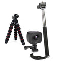 Sports Action Camera Kit Dual Lens with Tripod Y7527