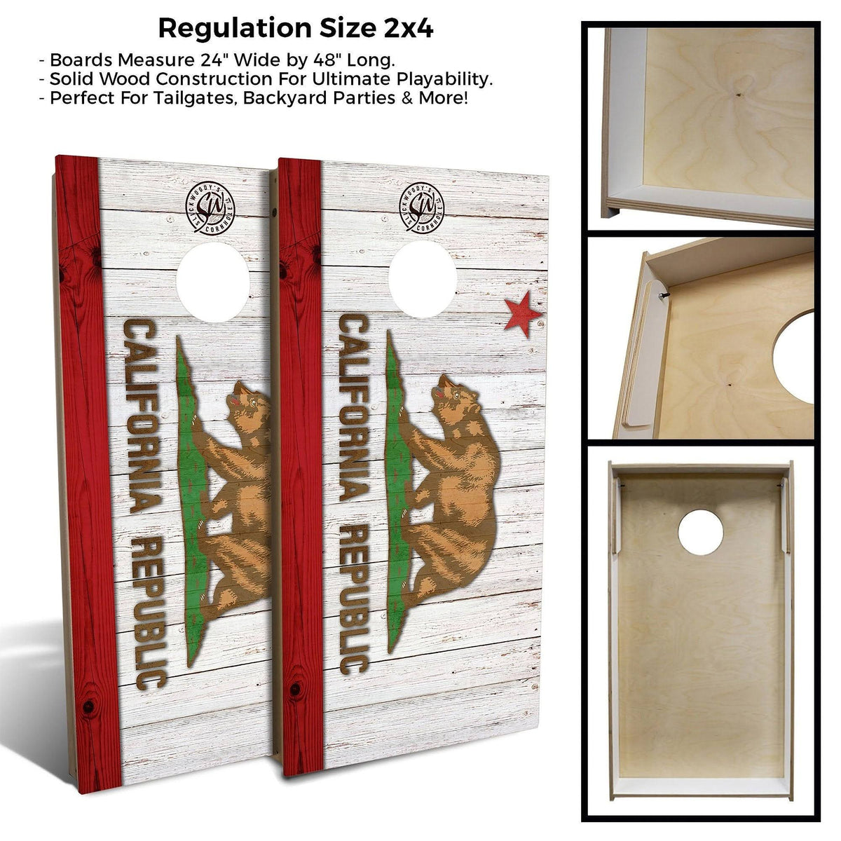 Solid Wood 10 Piece Cornhole Set K3739