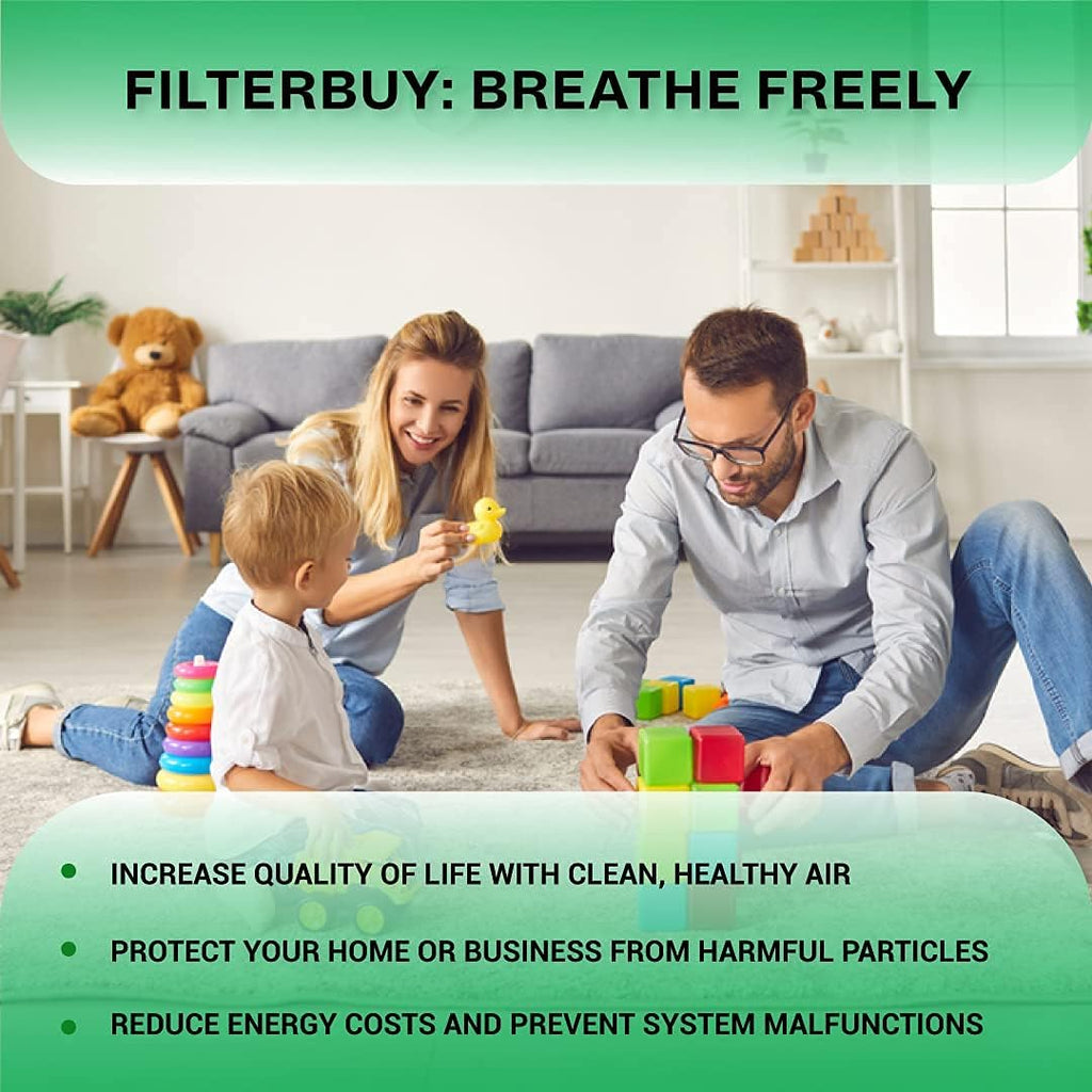16x24x1 MERV 8 Pleated HVAC AC Furnace Filters with Activated Carbon (4-Pack, Black) G386718