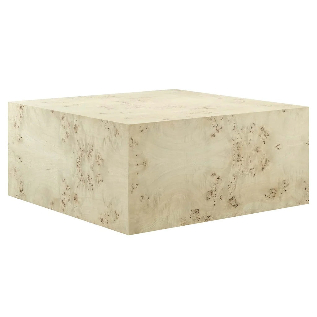 36" Square Burl Wood Coffee Table G767558