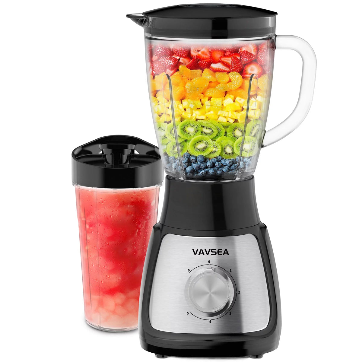 1000W 5 Speed Countertop Blender with 51oz Glass Jar M616724