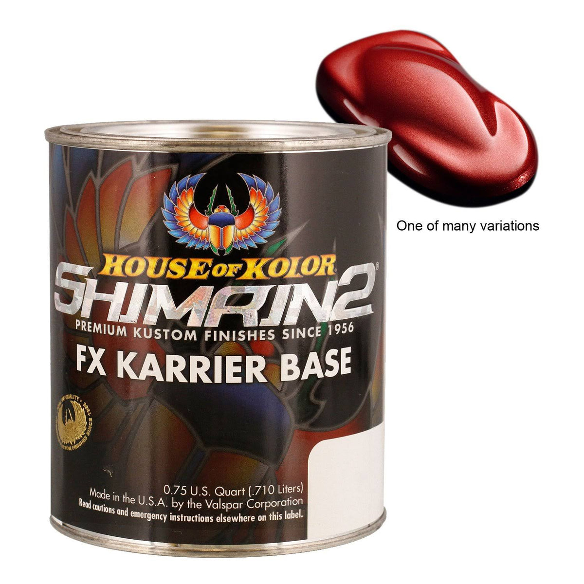 Maroon FX Karrier Basecoat, 1 Quart X730