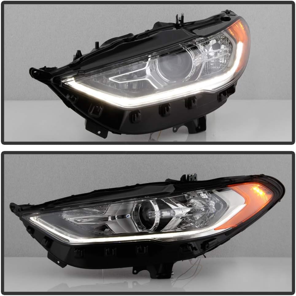 2017-2019 Ford Fusion Projector Headlight Left Driver Side V993