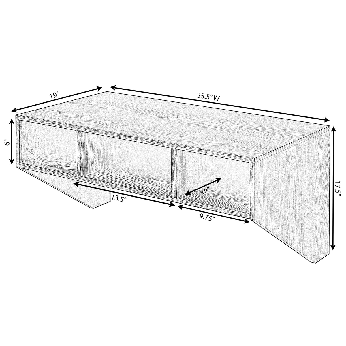 Wall Mounted Home Office Furniture Set B667