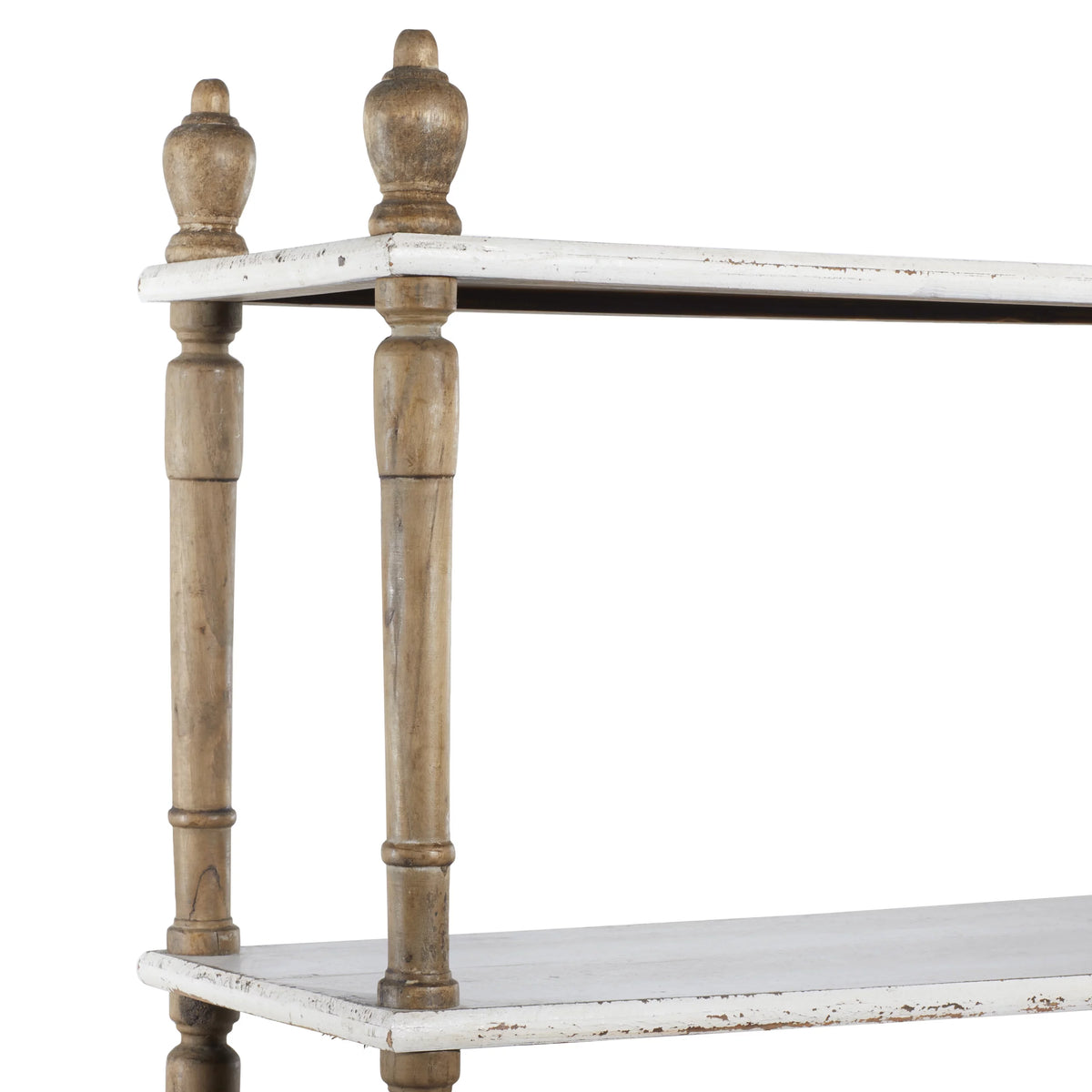 White Wood 5-Tier Shelving Unit F625