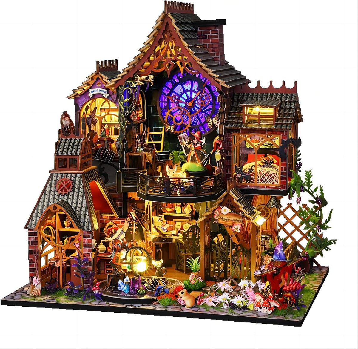 Miniature House Kit with Dust Proof Cover & Small Tools M865463