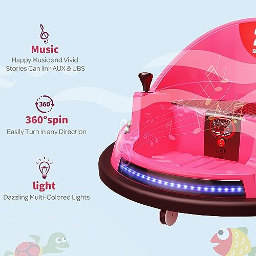12V Blue Toddler Bumper Car with Remote Control V804