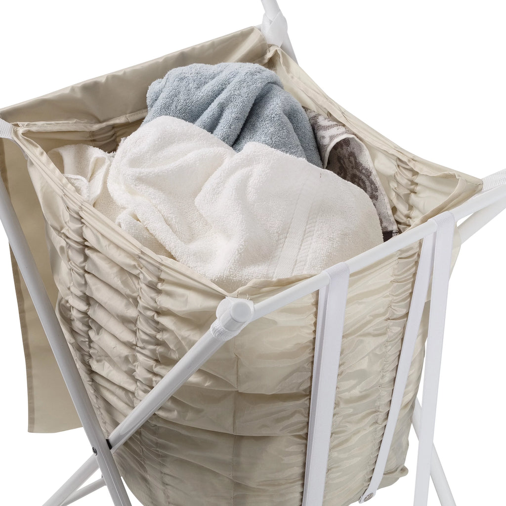 Steel Folding Laundry Hamper with Removable Bag E24258