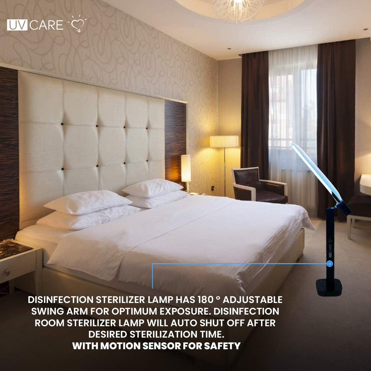 UV-C Sanitizer Lamp with Remote Timer B77892
