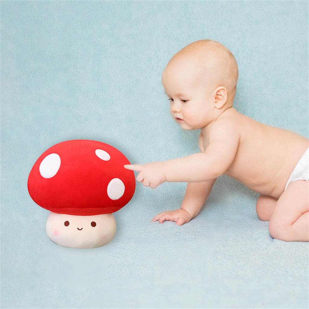 Cute Mushroom Shaped Plush Toy Stuffed Doll E907012