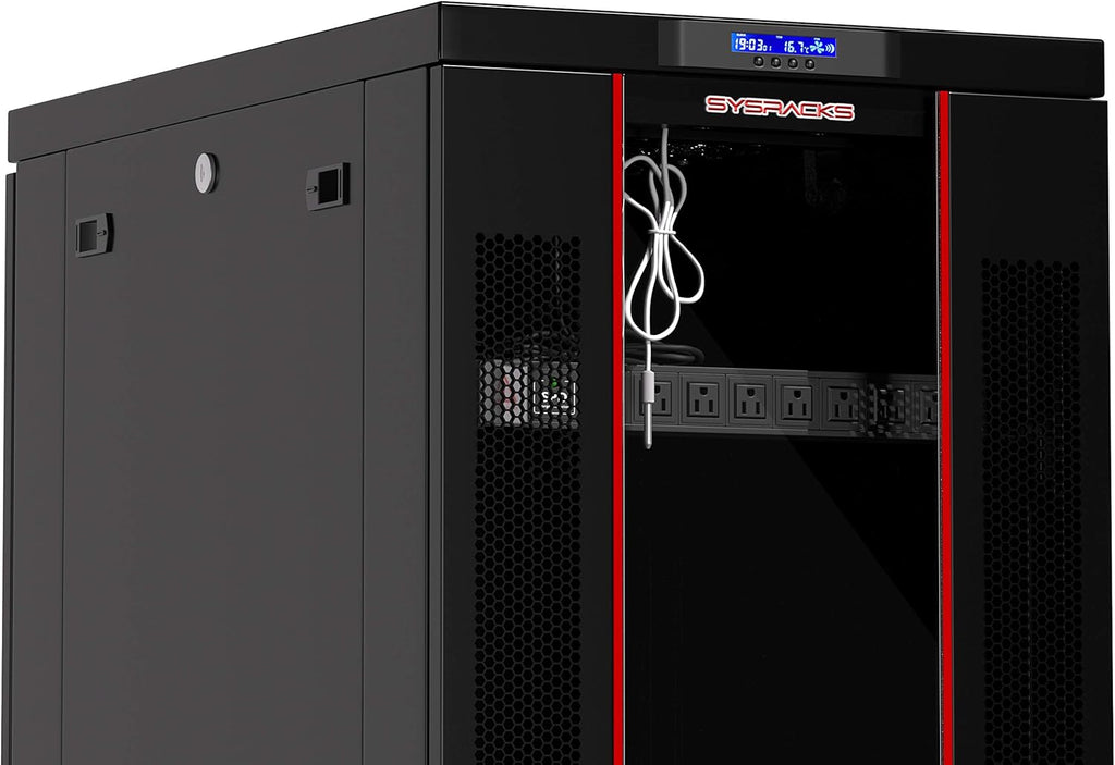 18U 32 Inch Deep Server Rack Cabinet on Casters U388851