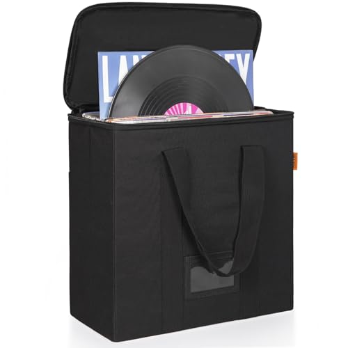 Vinyl Record Storage Box with Lids and Handle for 12 inch LP V163965