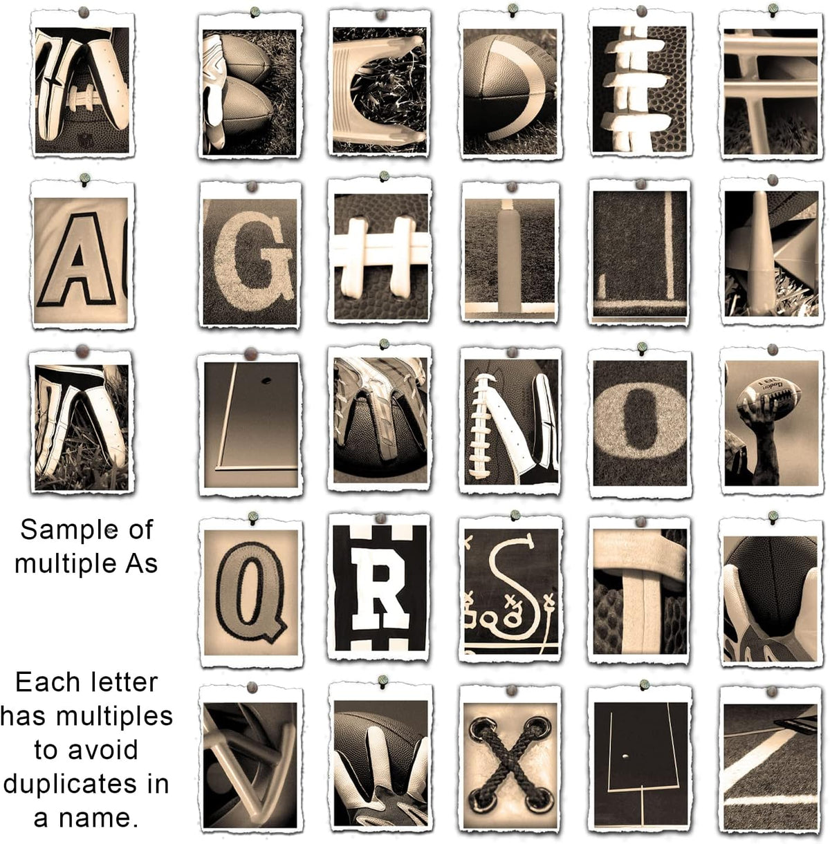 Football Name Art Decor Print X4487